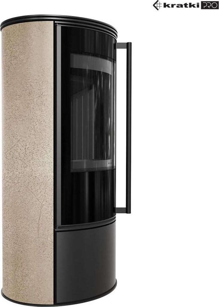 Kaminofen aus Stahl KRATKI ERIK Ø 150 5,5 kW dekorative Produktbild 