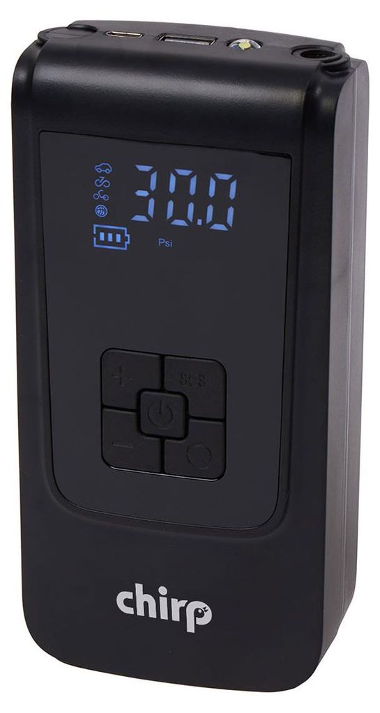 Chirp Mini Akku-Kompressor schwarz Produktbild 