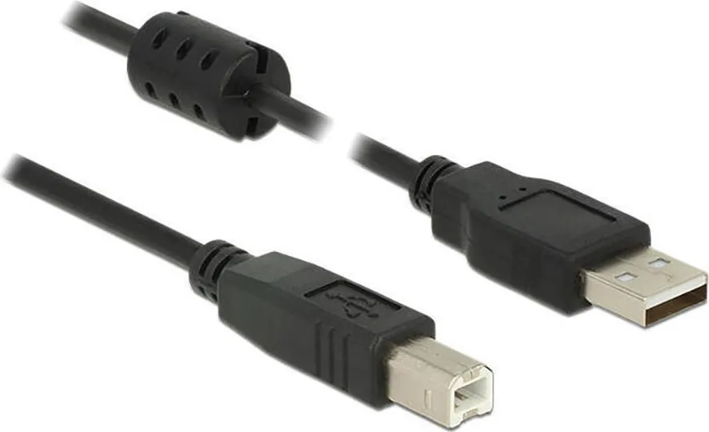 Cavo USB 2.0 Delock 84895 Tipo A-B 1m Nero - Qualità per Stampanti e Audio
