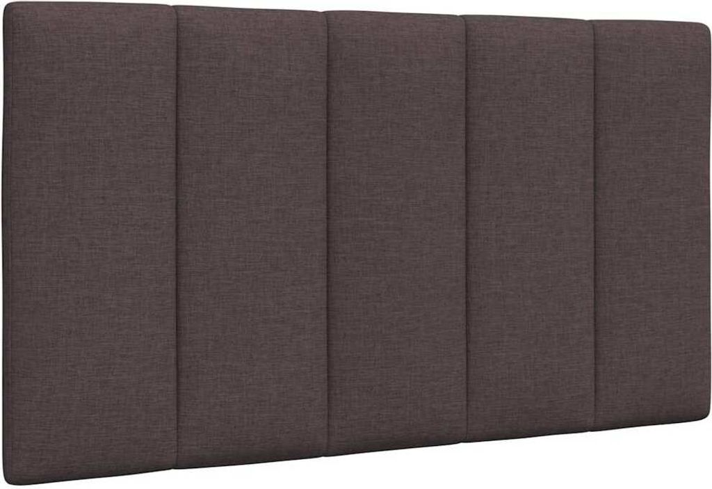 Kopfteil-Kissen "Hanko" Dunkelbraun 80 cm Stoff