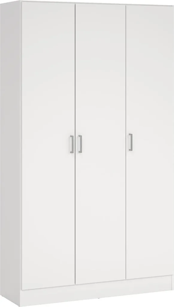 Armoire de Bureau ou Buanderie Blanche 109x180 cm - Rangement Modulable