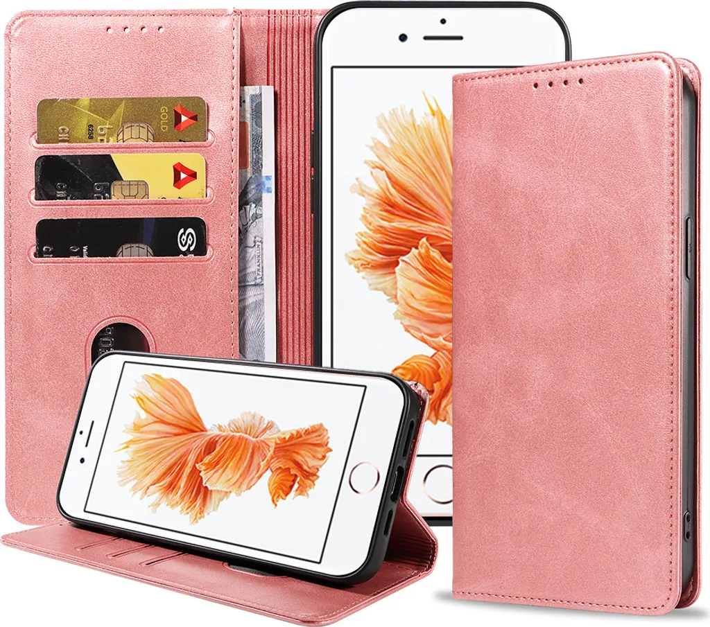 Smartphonica Cover Rosa iPhone 6: Il Portafoglio Glamour in Ecopelle