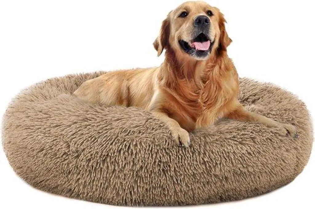 Dormir mieux : Lit pour chien anti-stress lavable en fourrure moelleuse