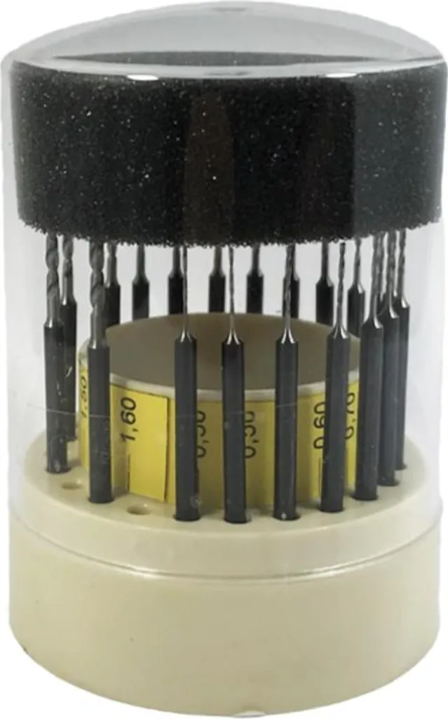 Busch Twist Drill Set 20 Pezzi Ø0.50-1.60mm HSS | Punte Precisione Oro