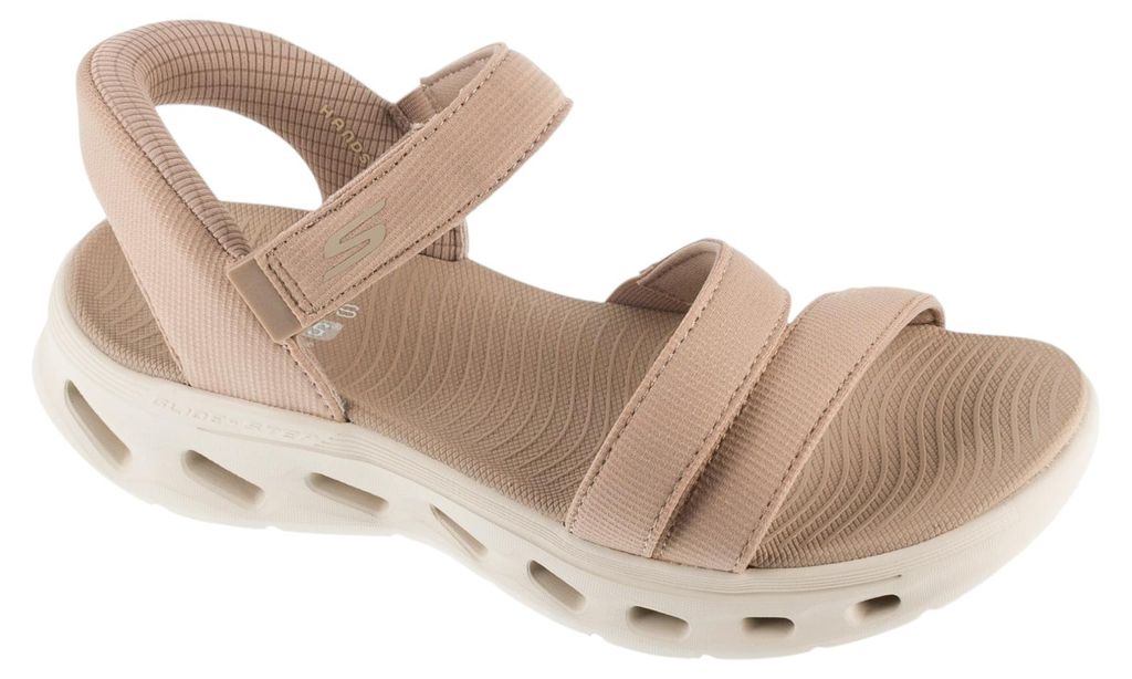 Skechers Slip-Ins: GO Walk Glide-Step 2.0 Sandal - Ella 141269-TPE, Sandalen, Damen, Beige