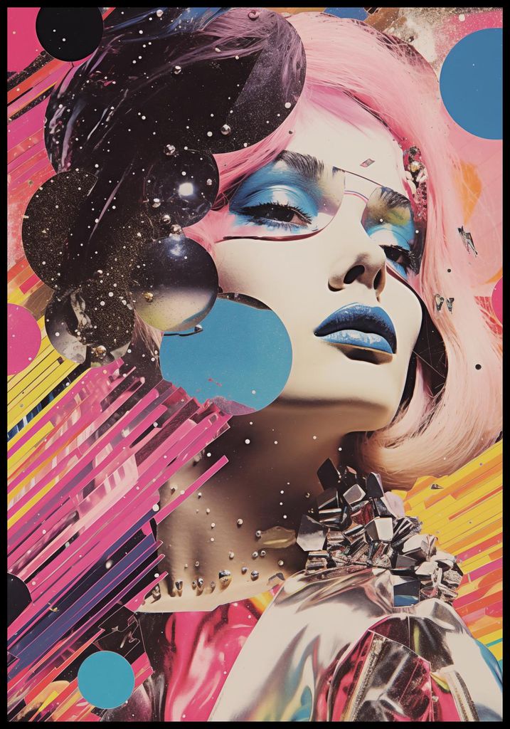 Plakat 68x98cm Porträt Neo