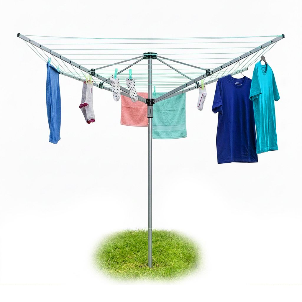 Stendibiancheria a torre Relaxdays da 49 m, A x L x P: 184 Immagine del prodotto 