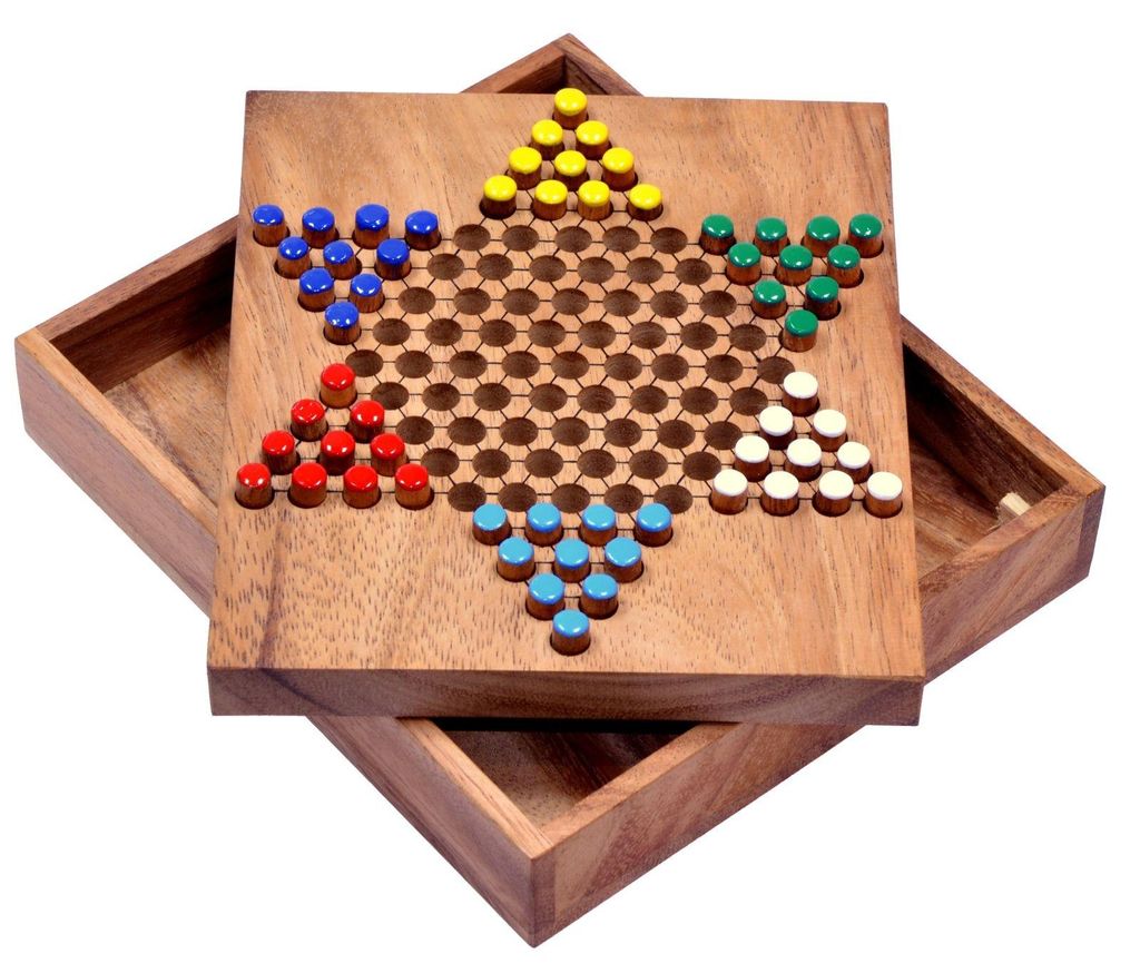 Halma Gr. S – Gesellschaftsspiel aus Holz | 2–6 Spieler, Produktbild 