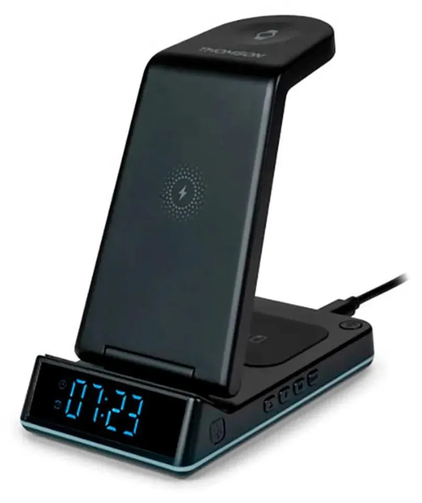 Dock de Charge Rapide Android et Réveil Matin Idéal Table de Chevet - 8