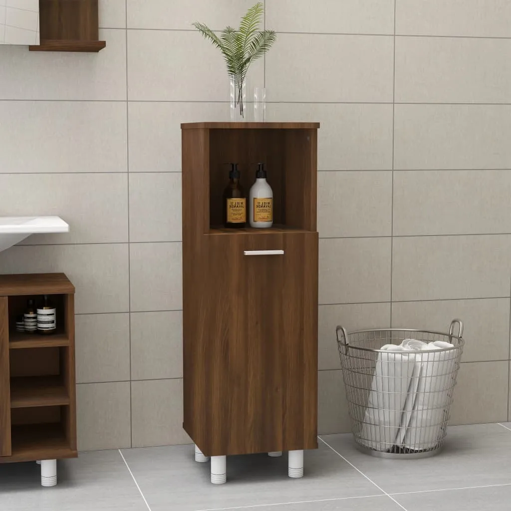 Armadietto Bagno Maison Exclusive 30x30x95 cm Rovere | Ordine Facile