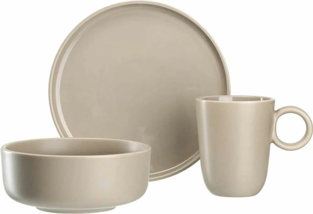 Leonardo Roma Geschirr Set 6 Pezzi Beige | Design Essenziale Casa