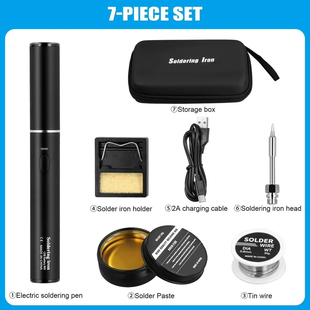 Fer à souder pour électronique sans fil 15W USB - Idéal micro soudures - 3
