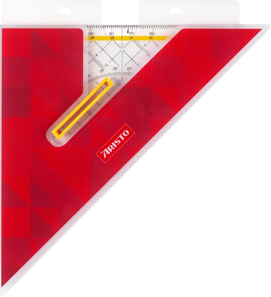 Triangle ARISTO 25 cm transparent avec graduation haute visibilité - 3