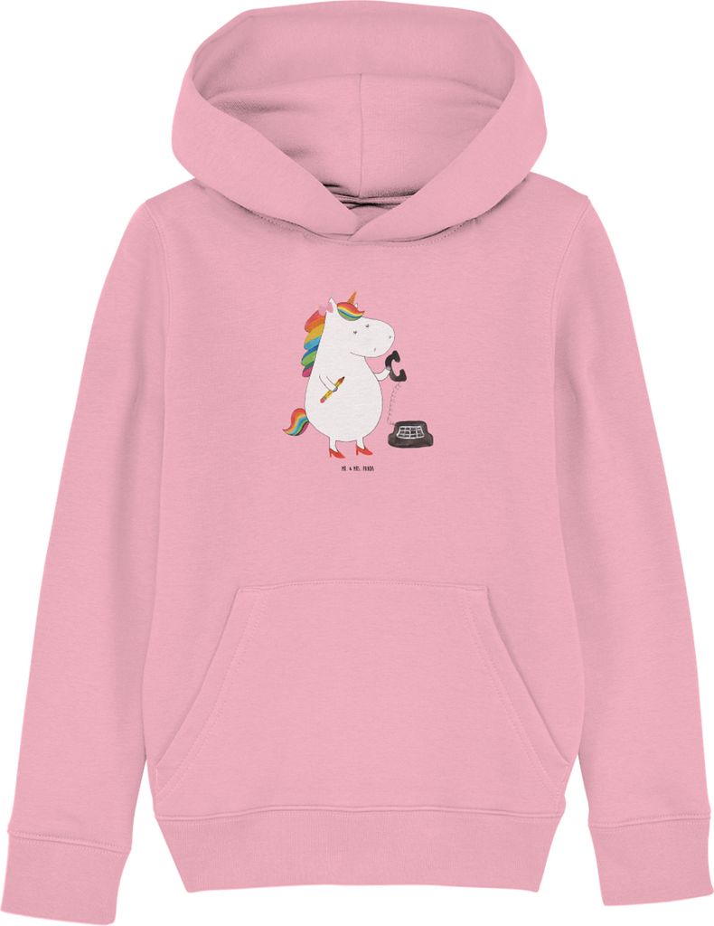 Mr. & Mrs. Panda Organic Kinder Hoodie Einhorn Sekretärin Produktbild 