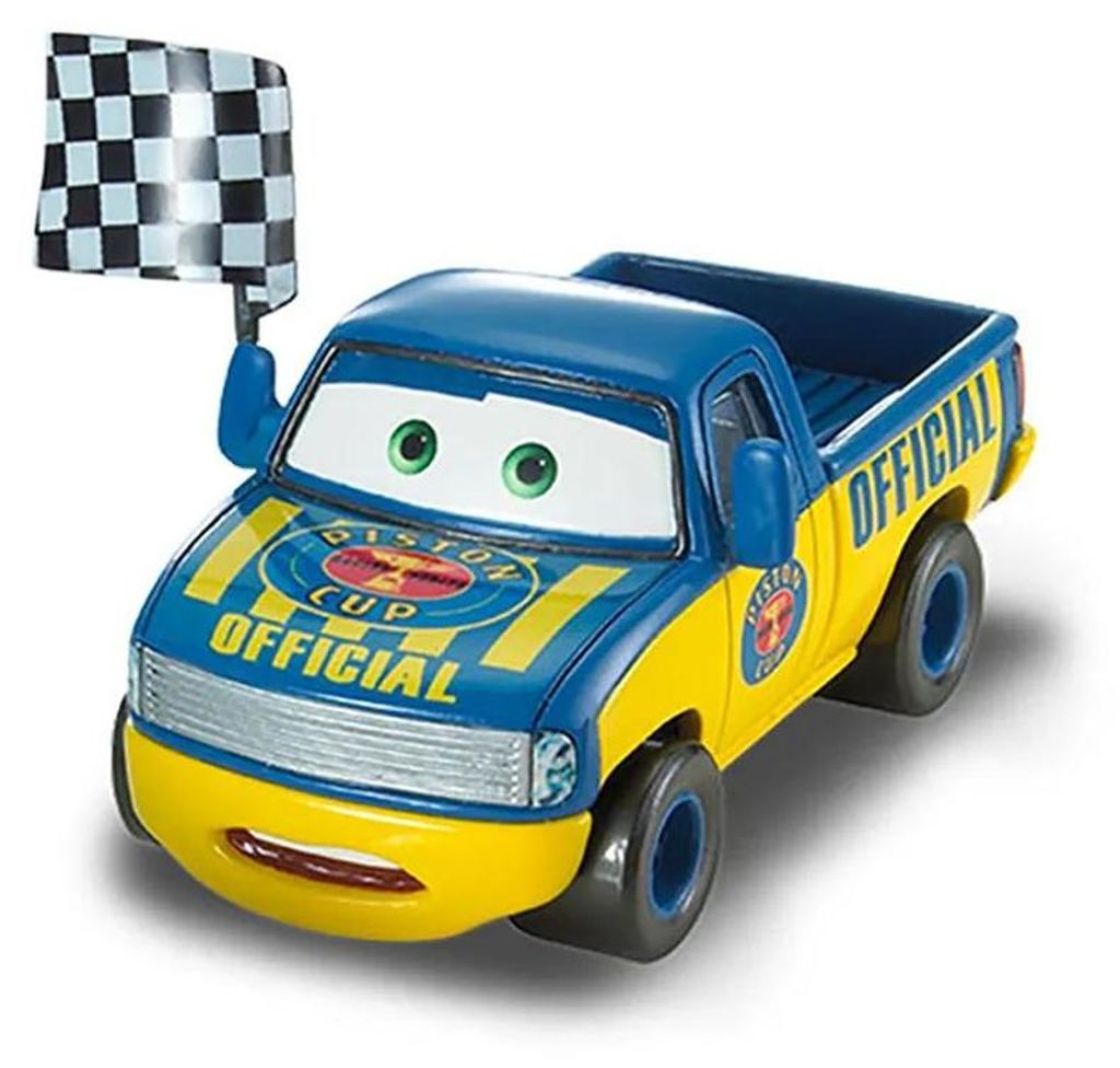 Disney Pixar Cars Disney and Pixar Cars Dexter Hoover with Checkered Flag, Auto, 3 Jahr(e), Metall, Kunststoff, Mehrfarbig