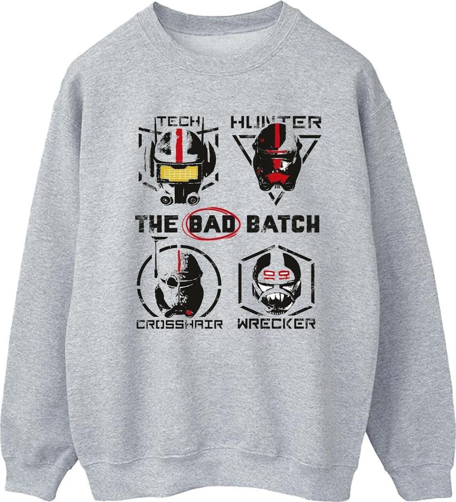 Star Wars: Bad Batch - "Clone Force 99" Sweatshirt für Damen BI47804 (L) (Grau)