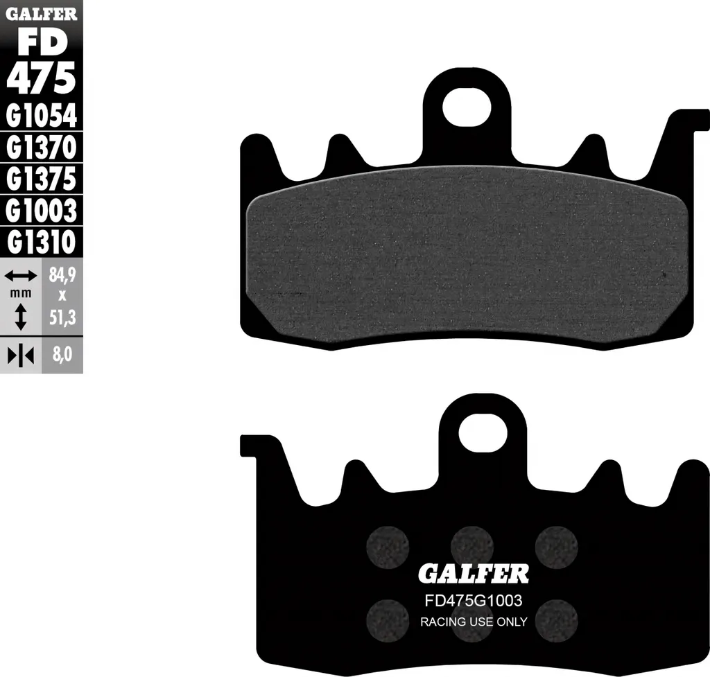 Freins Galfer Sinter Racing FD475G1003 - Performance Sportster S 1250