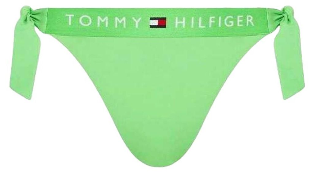 Calvin Klein - Bikinihöschen für Damen, Hochgeschnitten NA471 (M) (Grün)