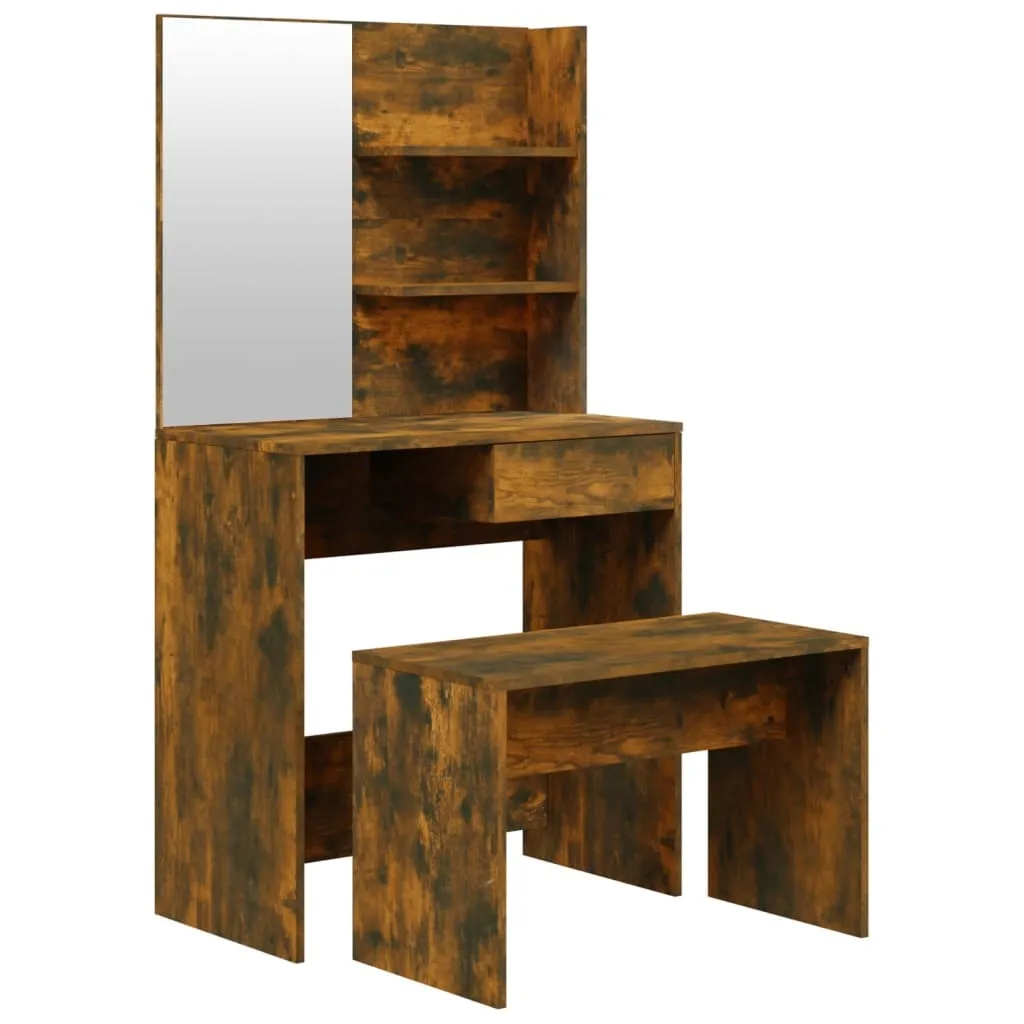 Toeletta Moderna SYFAX™ Rovere Fumo 74,5cm | Makeup Station Elite