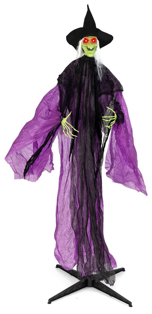COSTWAY, 220 cm vysoká Halloweenová čarodějnice s čidlem Obrázek produktu 