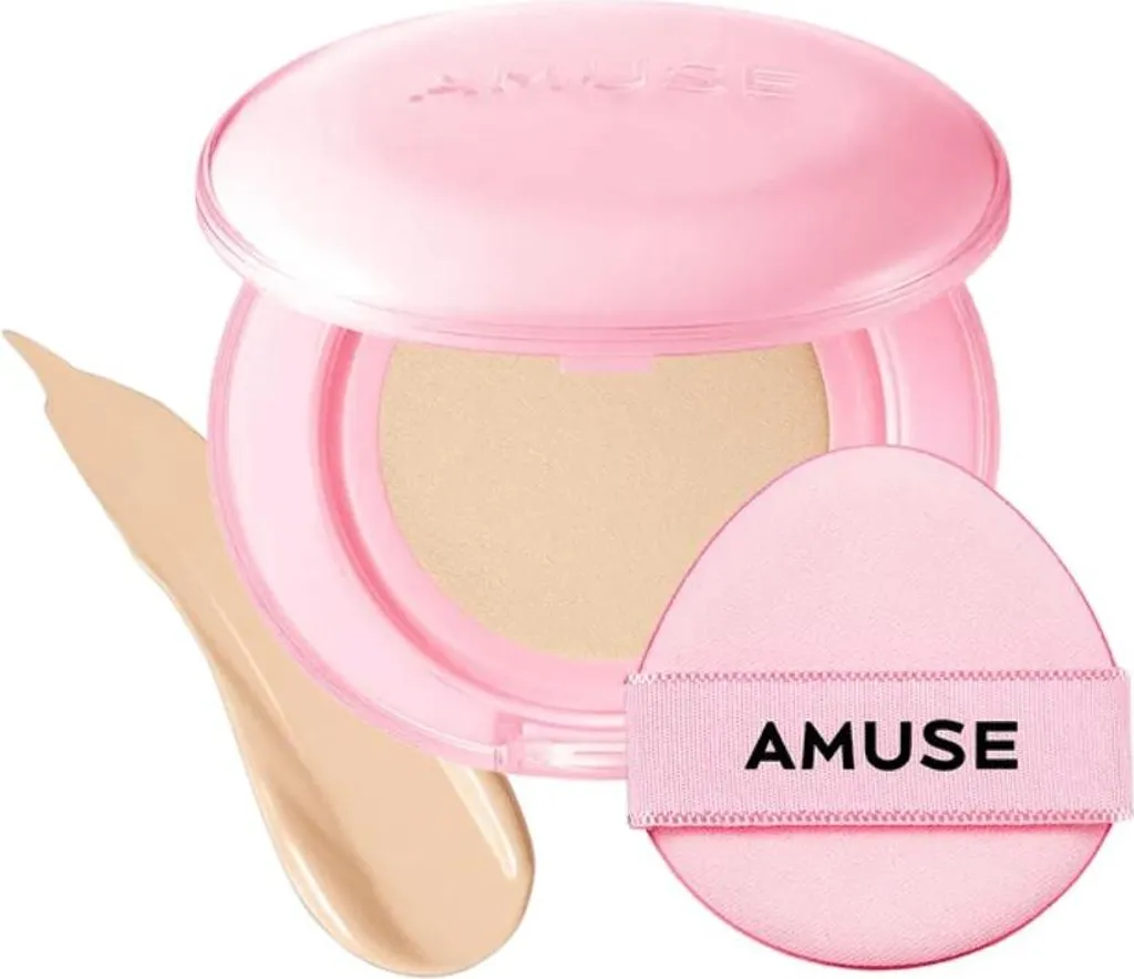 Fondotinta Cushion AMUSE Dew Power Vegan #1.5 Naturale 15g - K-Beauty