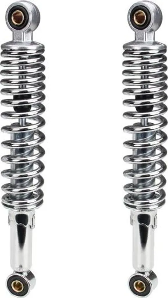 Amortisseur 290mm chrome 10mm universel pour suspension de cyclomoteur