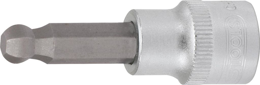 KS Tools 1/4" Bit-Stecknuss Innensechskant mit Kugelkopf, 6 mm, 917.2446