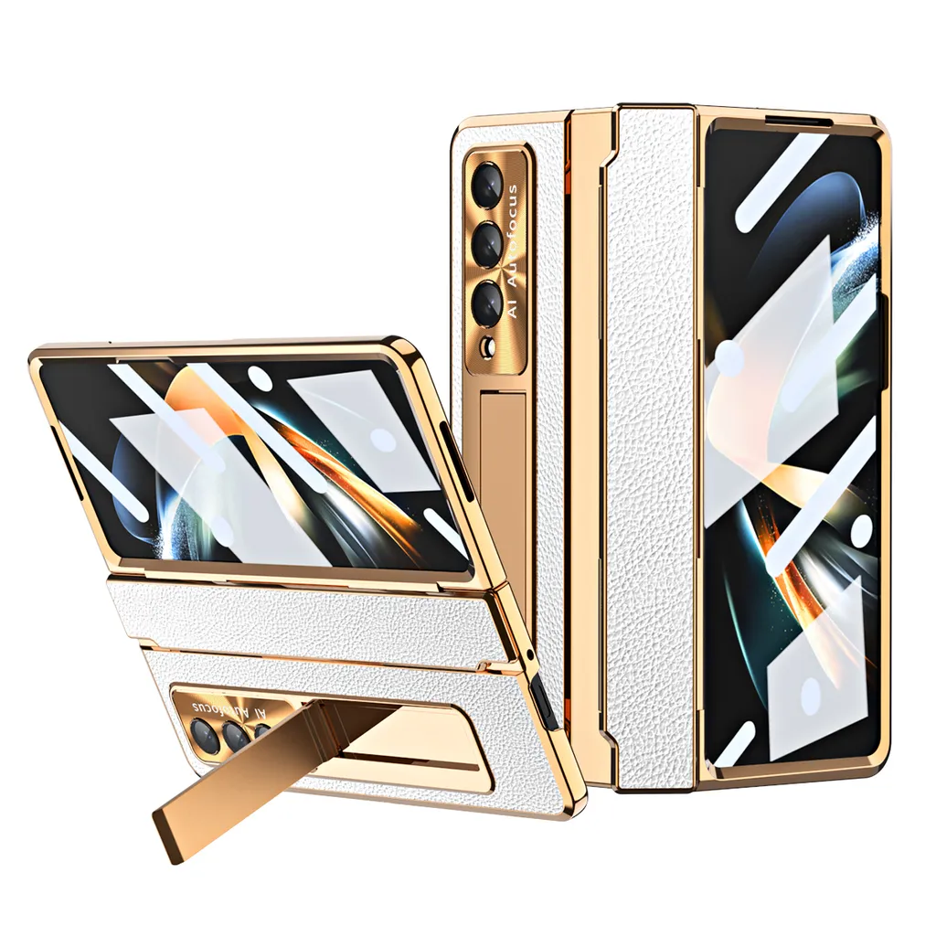 Custodia Samsung Galaxy Z Fold 3 5G Bianca - Protezione Lenti e Supporto - 2