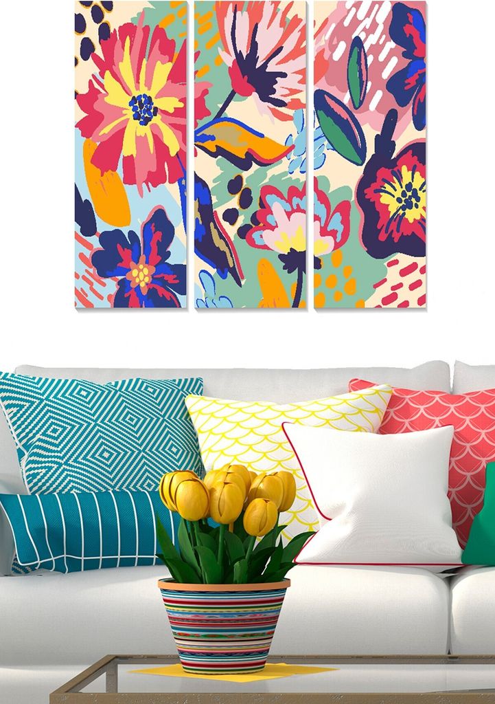 Wallity, MDFMK25588490- BNC3896, Bunt, Leinwandbilder, 70 x Produktbild 