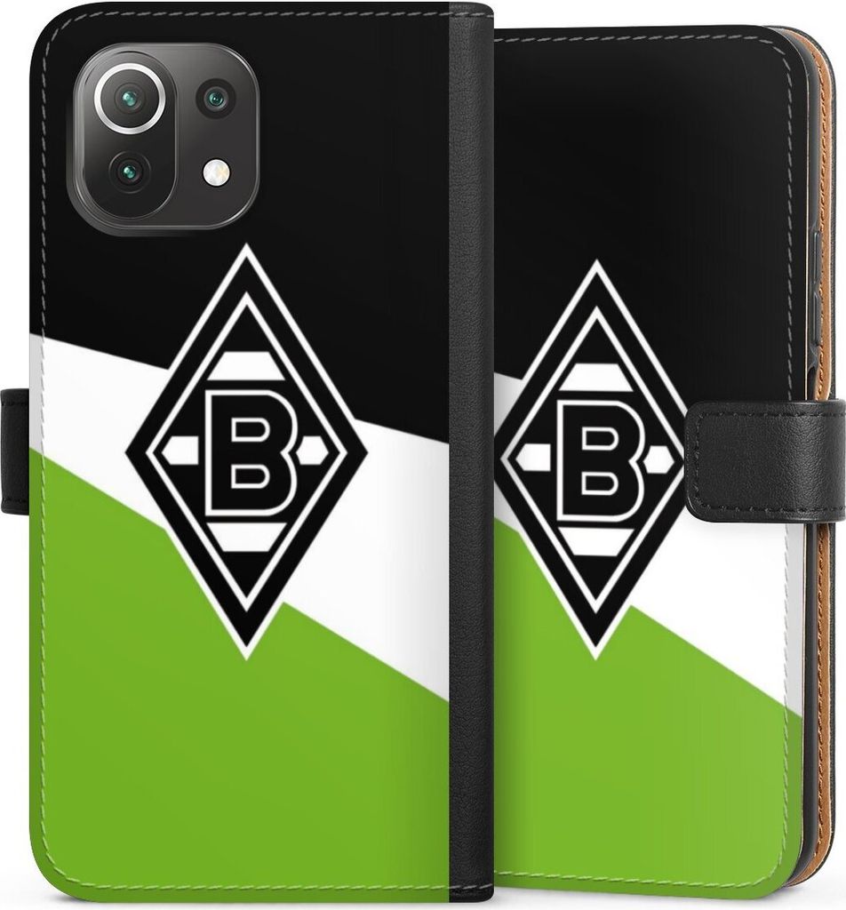 DeinDesign Klapphülle für Xiaomi Mi 11 Lite 5G Handytasche Lederhülle Tasche Borussia Mönchengladbach Gladbach Offizielles Lizenzprodukt