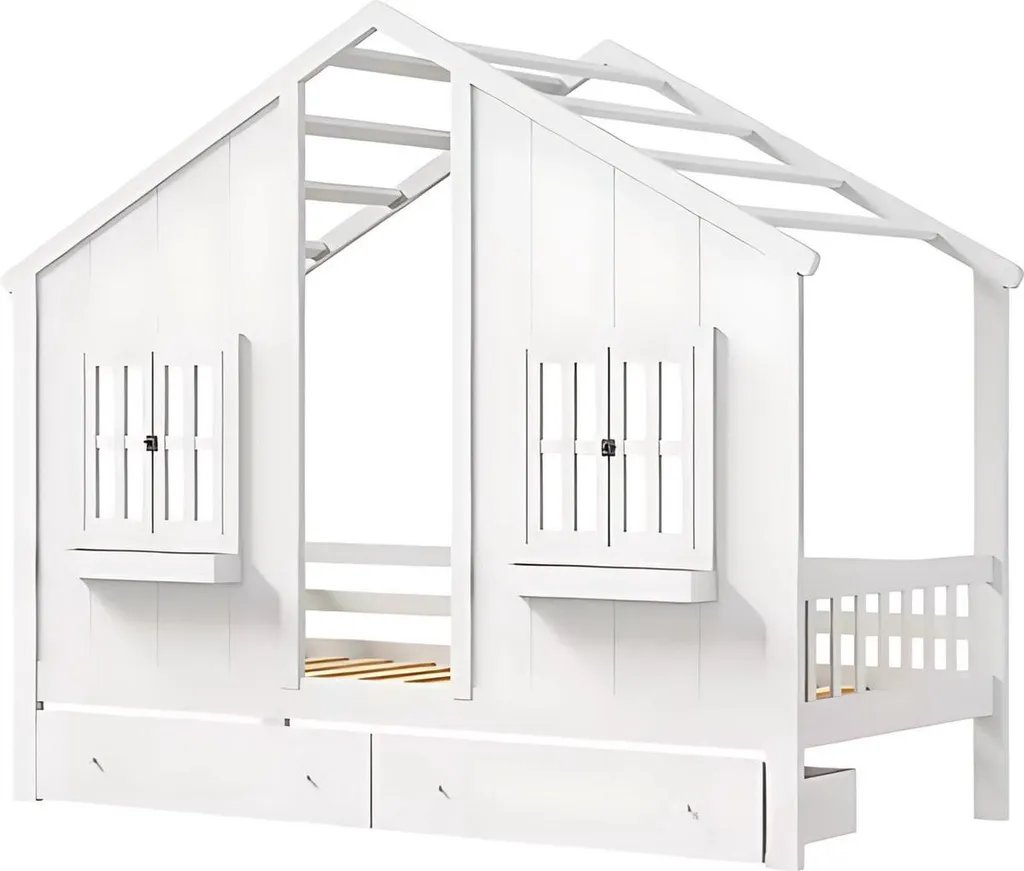 Lit d'enfant 90x200cm Opulence parfait pour ranger jouets et literie