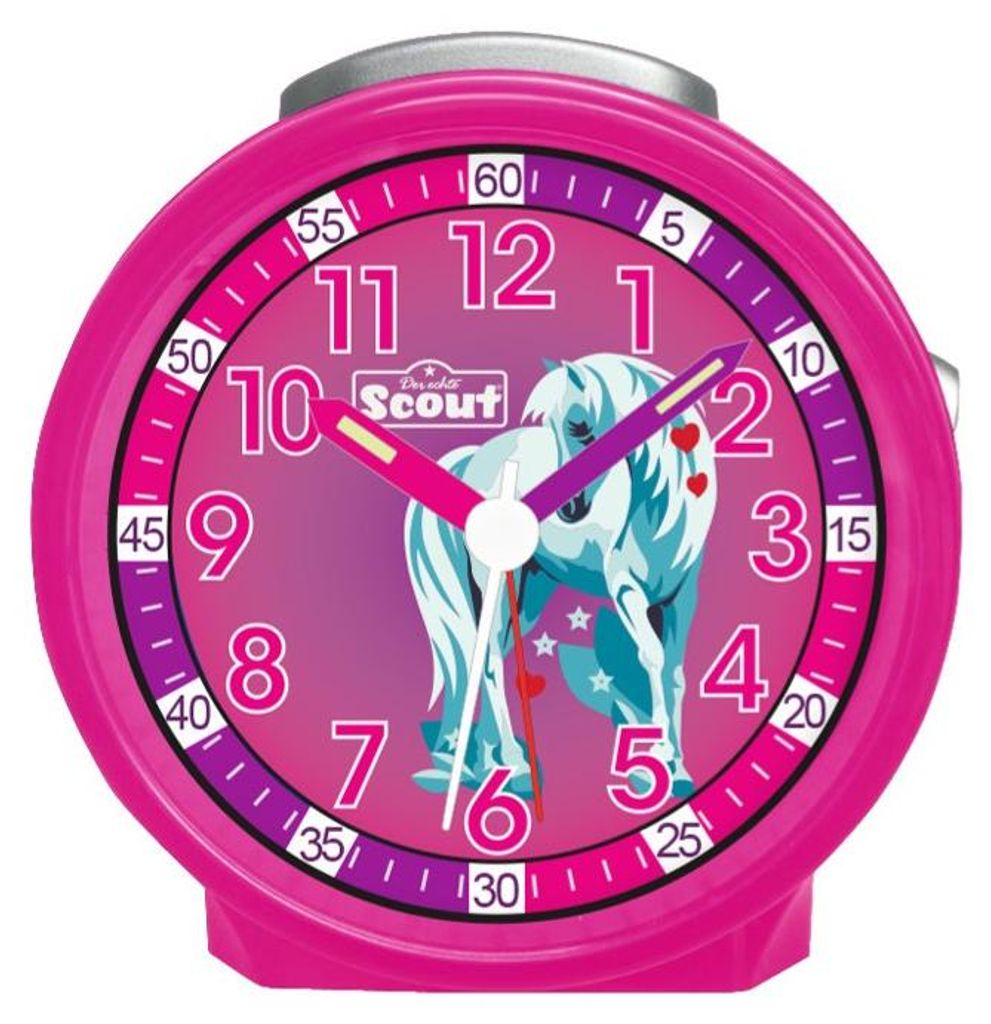 Scout Kinder Wecker 280001059 FRIENDS Pferd pink Produktbild 