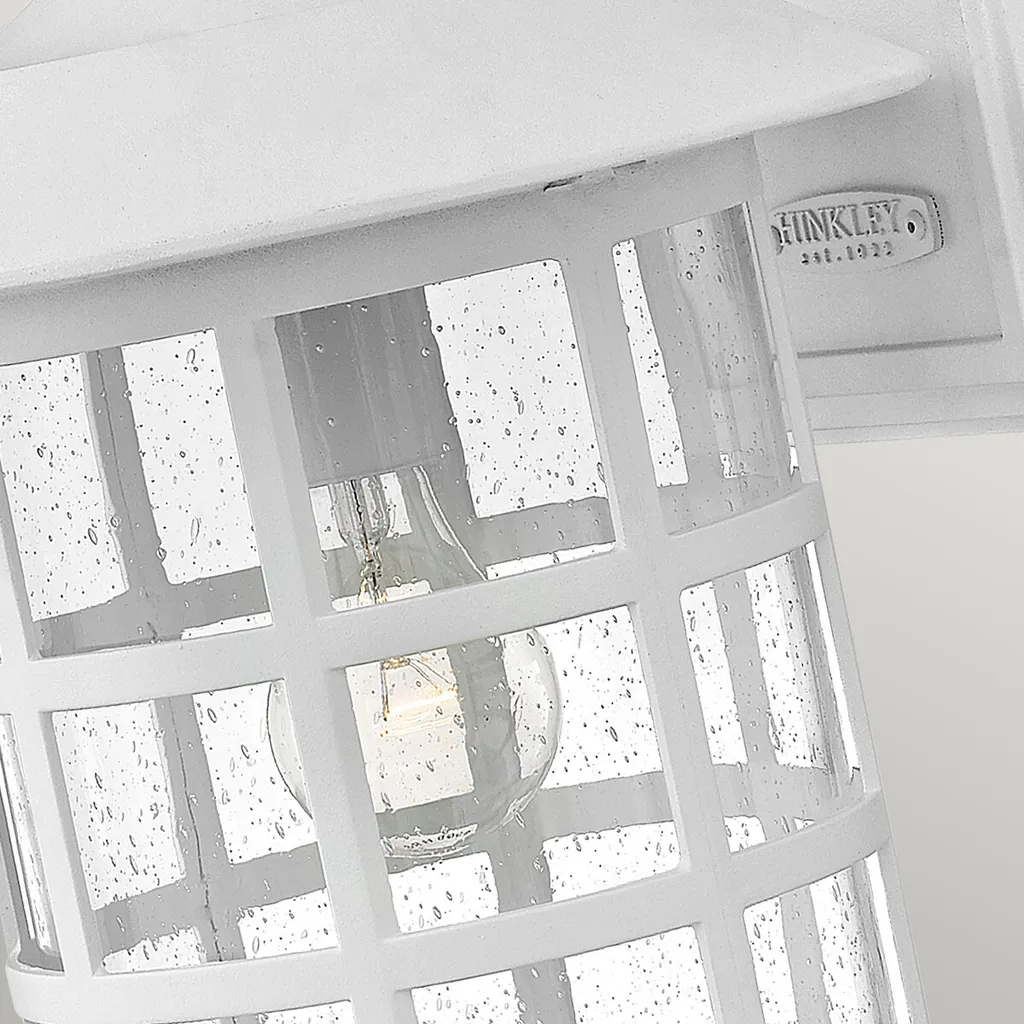 Applique extérieure anticorrosion blanc rétro Freeport Hinkley E27