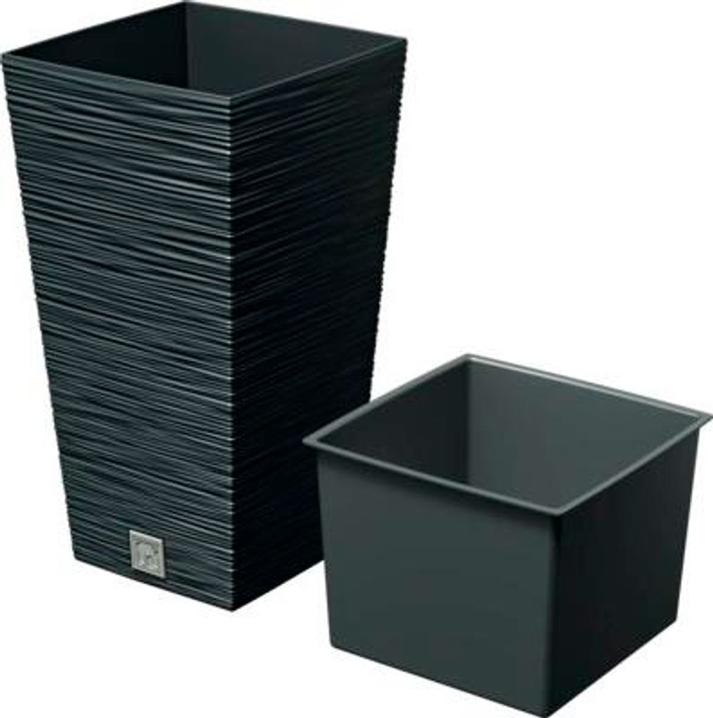 Doniczka Furu kwadratowa 30 cm antracytowa Immagine del prodotto 