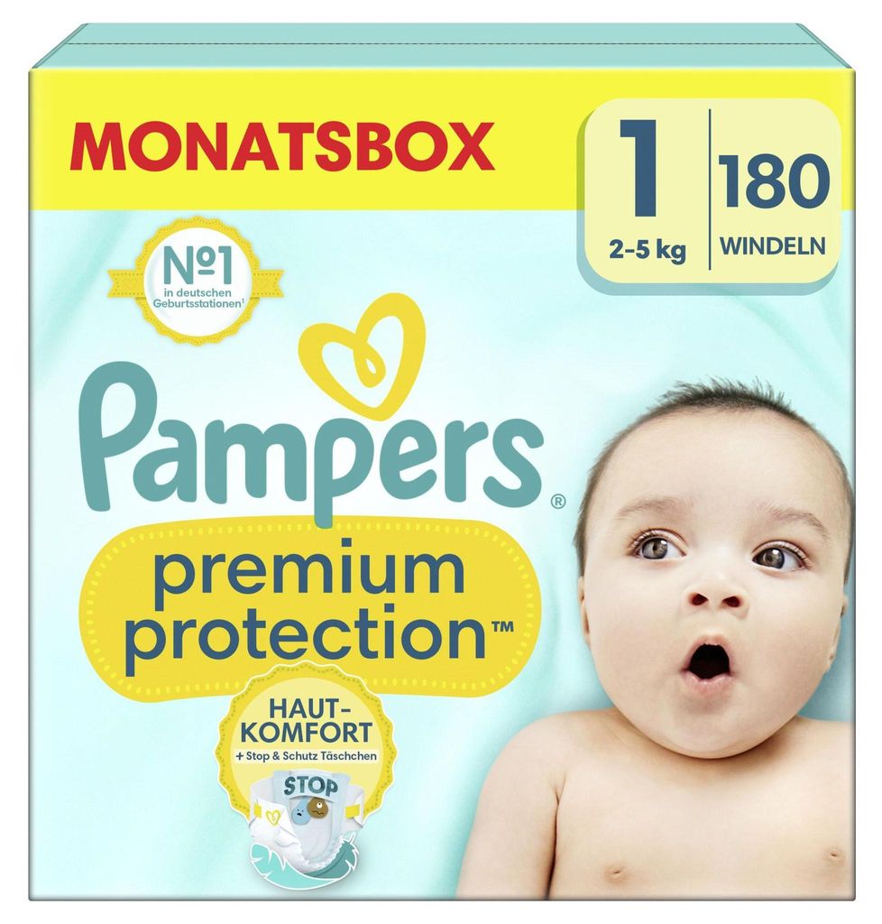 Pampers Baby Couches taille 1 (2-5kg) Premium Protection Image du produit 