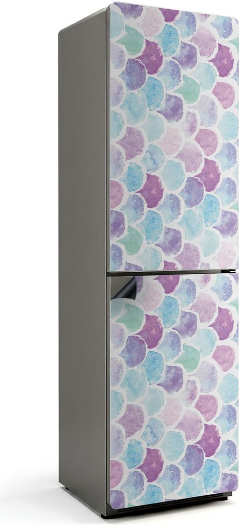 Ein Muster aus zarten Schuppen – Magnetische Kühlschrank Abdeckung – Dekorfolie magnetisch Küche – Kühlschrank Magnet Deko – selbstklebe...