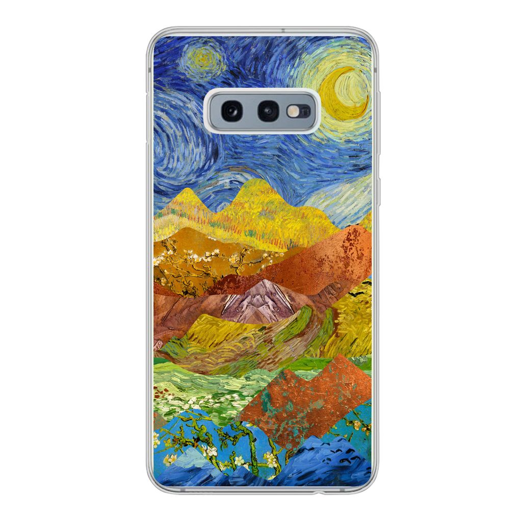 MuchoWow Handyhülle Schutzhülle Hülle für Samsung Galaxy S10e Alte Meister - Collage - Van Gogh Silikon Softcase Handy Hülle - Handy