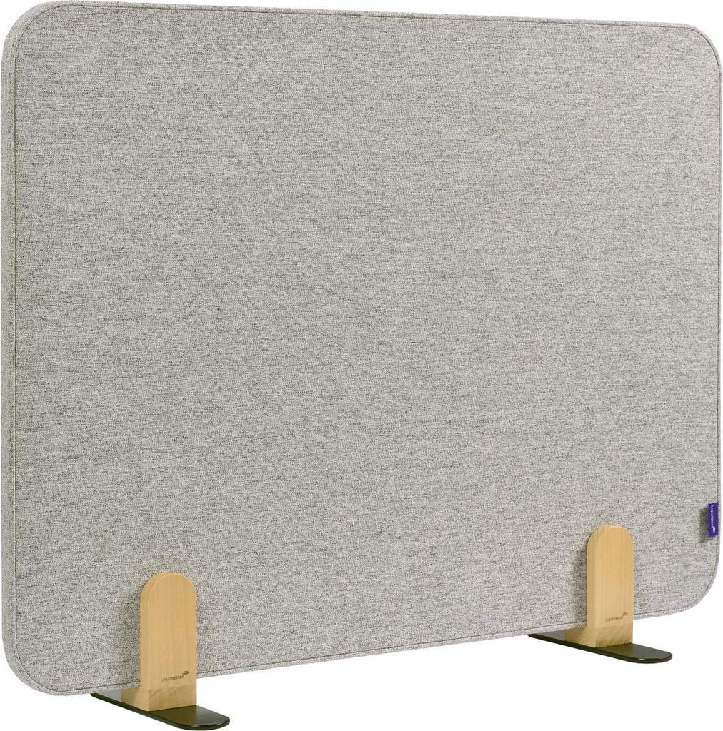 Legamaster 7-209830 Aktustik Tischtrennwand ELEMENTS 60 x 80 cm, quiet grey, mit Halterungen
