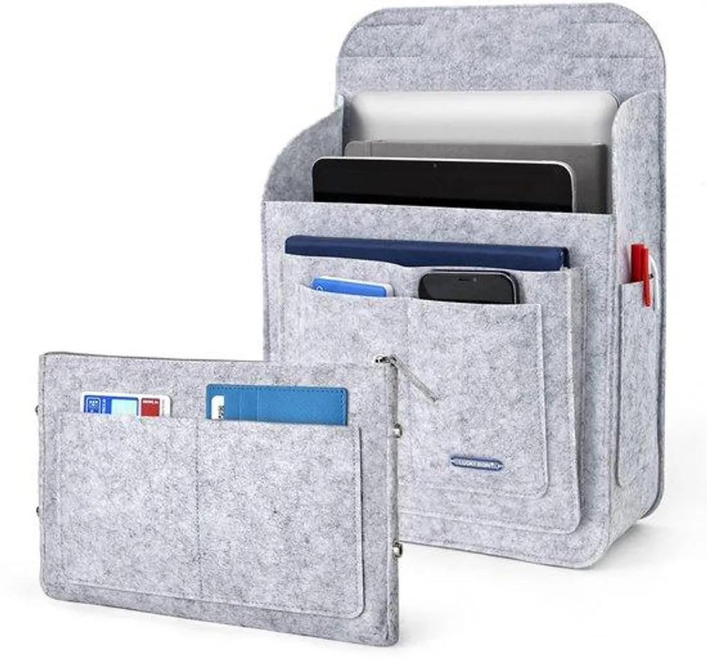 Organiseur sac à dos gris 16 L compartimenté 26x10x35 cm durable