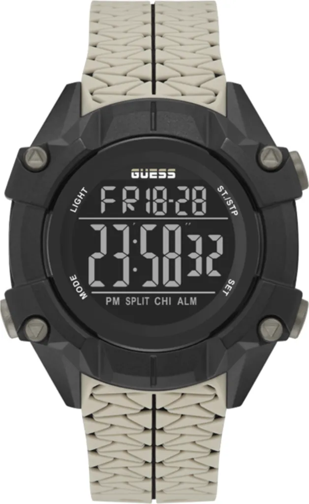 Orologio Uomo Guess GW0342G2 REX Digital - Look Urbano Beige e Nero