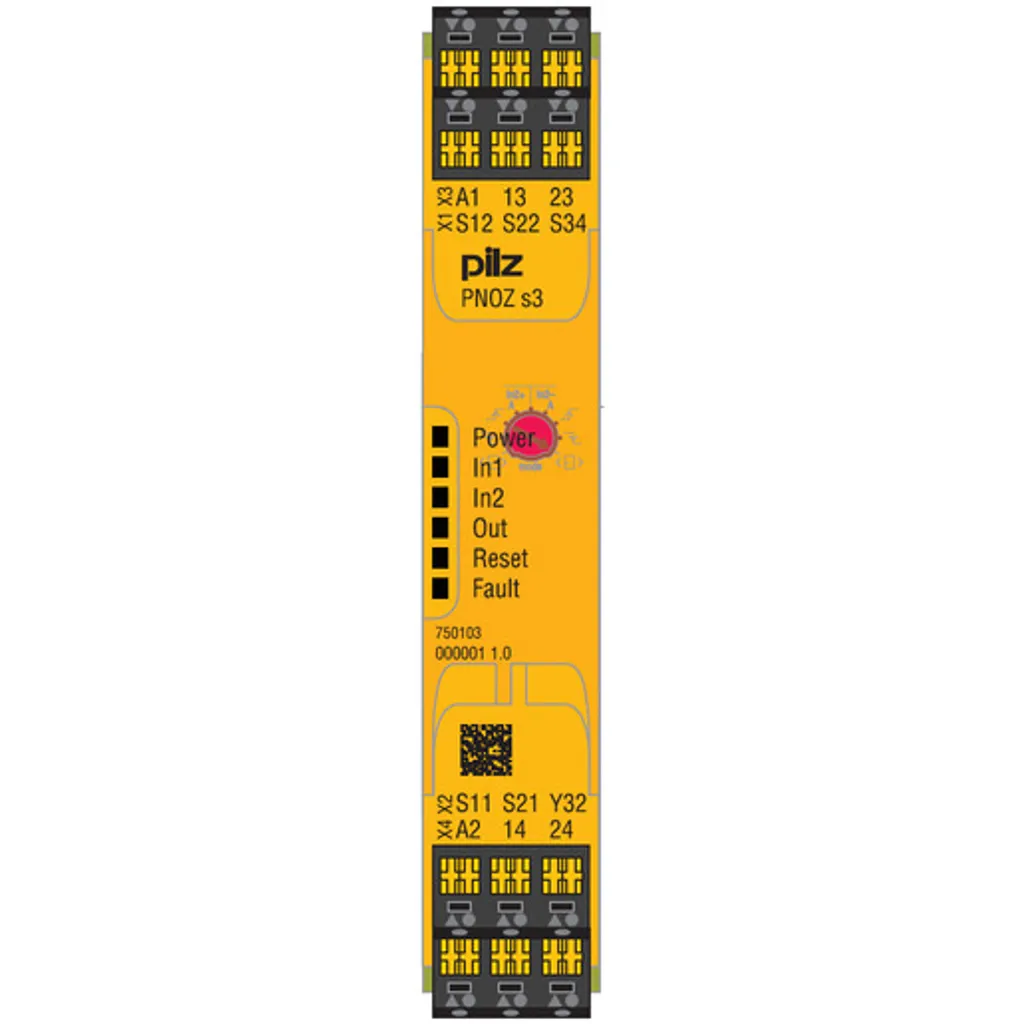 Module d'ARRÊT D'URGENCE PILZ 24V DC pour mise en conformité machine