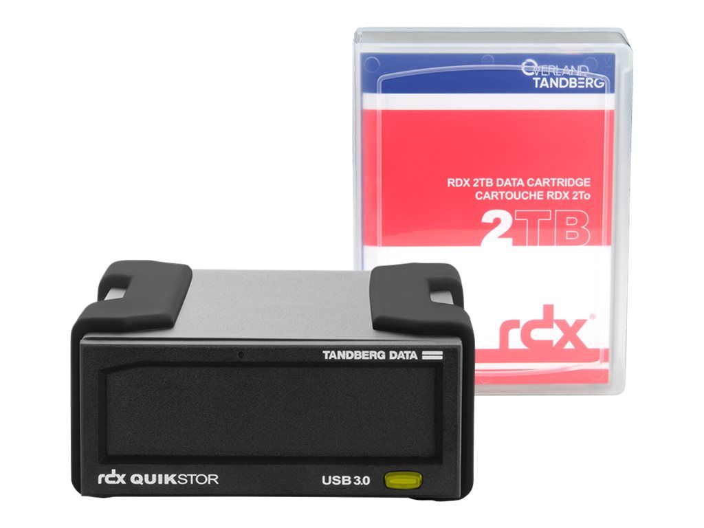 Tandberg 8865-RDX RDX QuikStor Drive 2TB Kit USB 3.0 extern schwarz