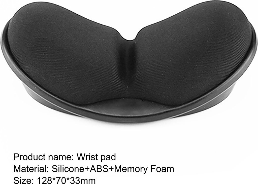 Handgelenk REST PAD Anti-Skid nicht verblüffende ergonomische weiche Computermaus Handlastunterstützung für Büro-Schwarz