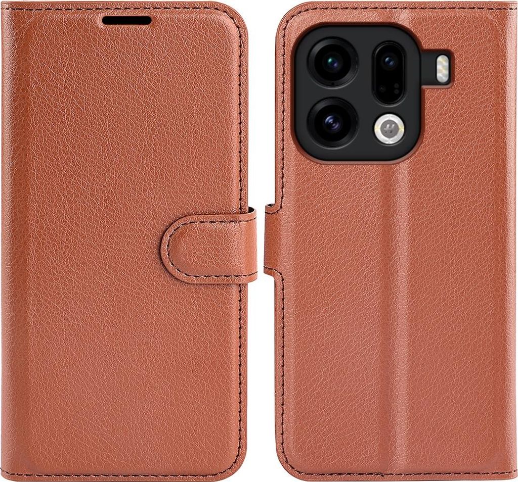 OPPO Find X9 Pro Hülle - Coverup Klapphülle - Braun