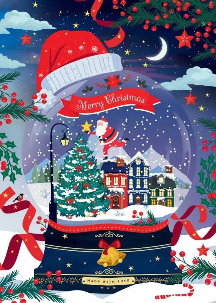 Puzzle 500 pièces de Noël : Village enneigé sous la neige pour adultes