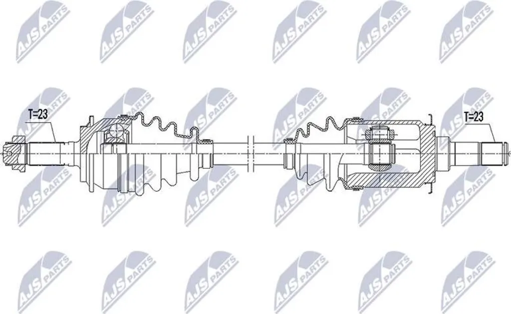 Cardan de transmission NTY pour CR-V avec référence 42310SCAE21 Robuste