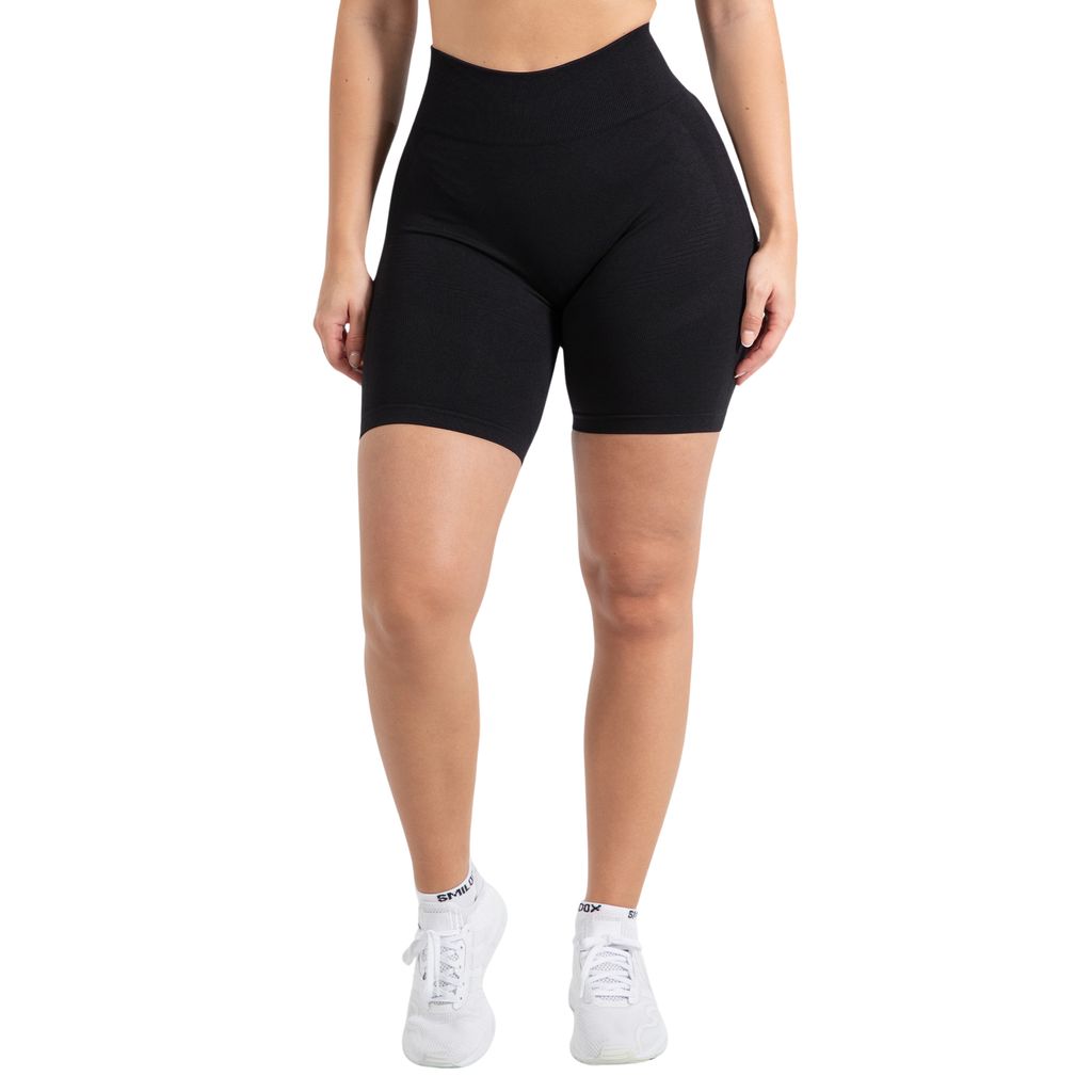 Smilodox Damen Shorts Maria Solid Scrunch - Kurze Hose im Shaped Fit