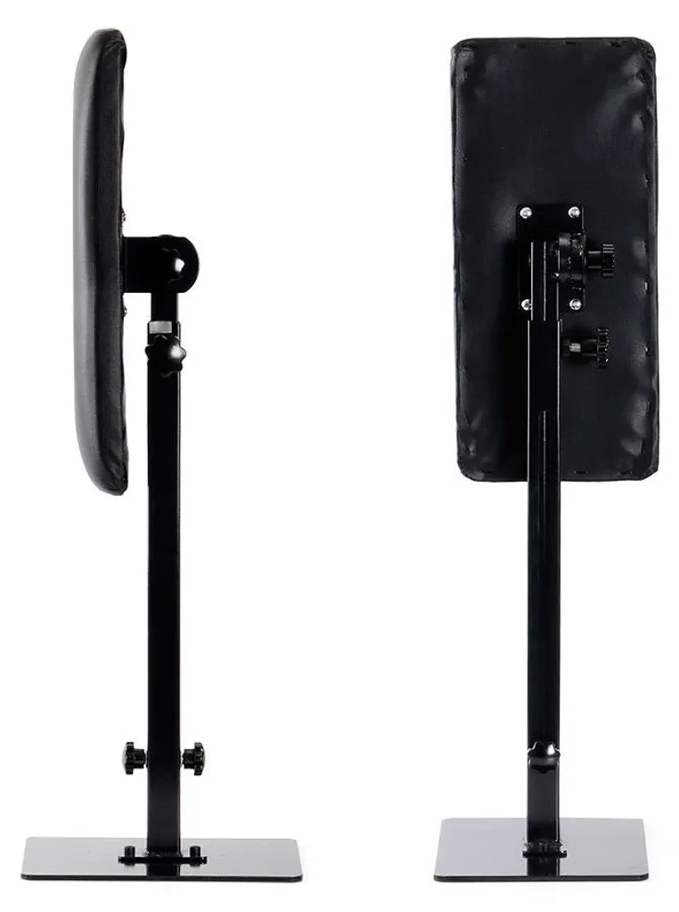 Pied de Tatouage Noir Réglable 68-100 cm avec Support Stable Portable