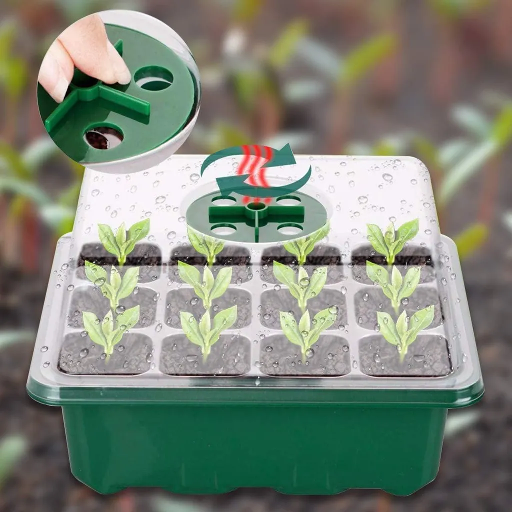 Plateau de Germination 12 Cellules pour Semis et Bouturage avec Outils