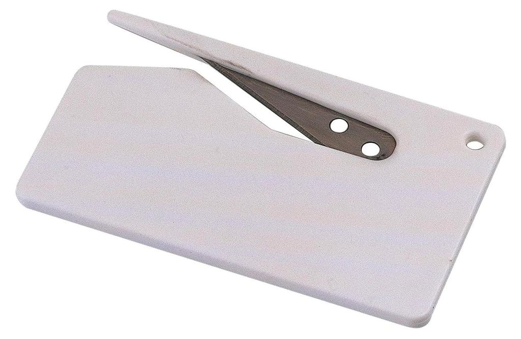 Brieföffner - Folienmesser mit sicherer Klinge, weiß